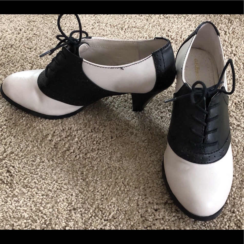 Bass & Co. saddle heels.